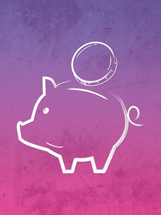 Piggy bank illustration