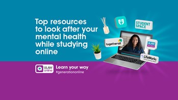 Mental health resources while studying online